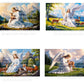 Angel with Wildlife Digital Art in PDF SVG PNG File Formats