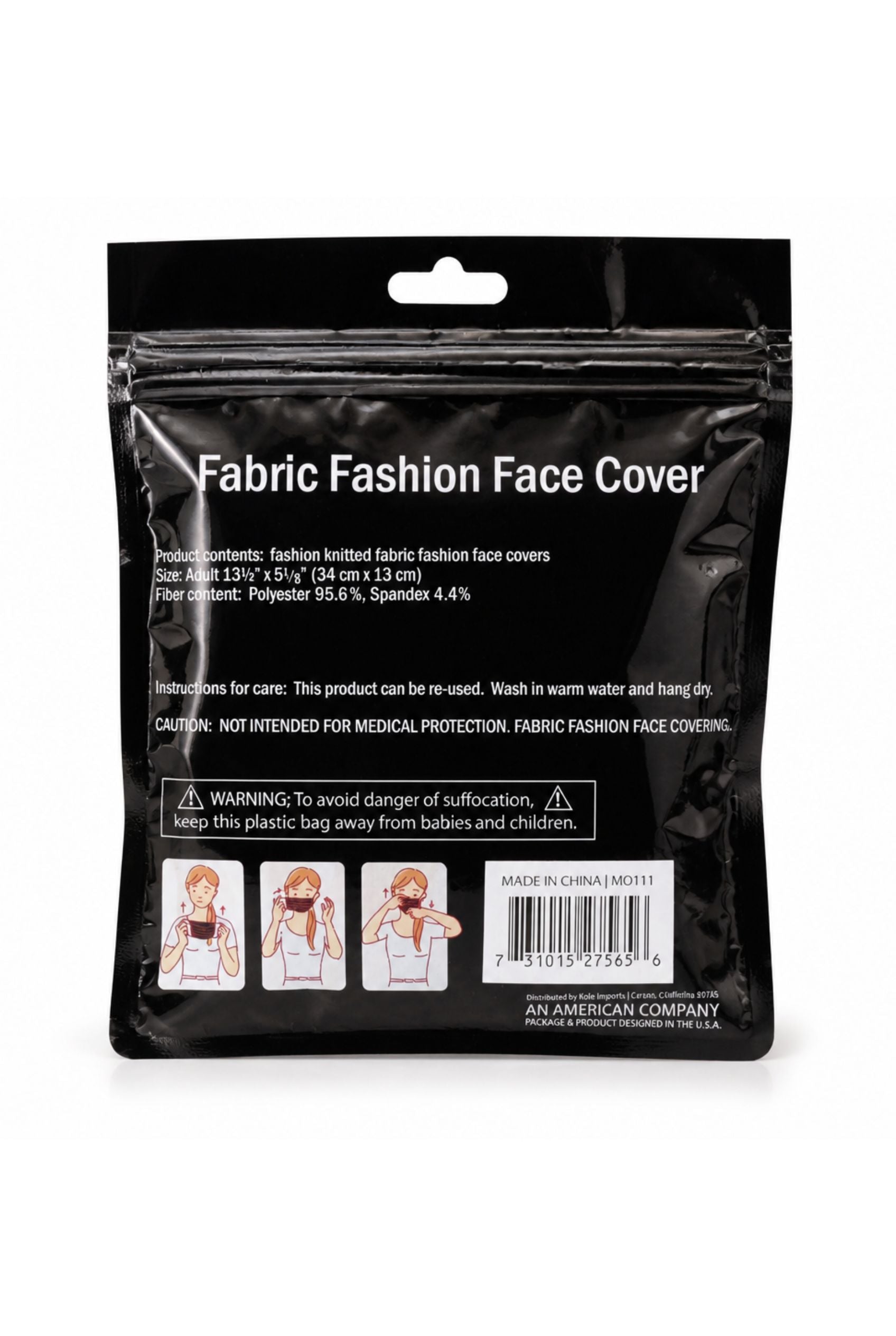 American Flag Themed Fabric Face Cover Mask