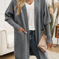 Devine Open Front Long Sleeve Cardigan