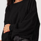 Exposed Seam Round Neck Long Sleeve Sweatshirt