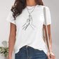 Full Size Graphic Round Neck Short Sleeve T-Shirt