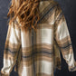 Plaid Button Up Long Sleeve Shacket