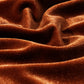 Notched Long Sleeve Velvet Top