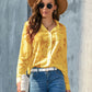 Full Size Collared Neck Long Sleeve Shirt Plus Size