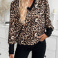 Leopard V-Neck Long Sleeve T-Shirt