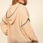 Haptics Contrast Stitching Long Sleeve Hooded Sweater