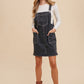 Annie Wear Wide Strap Denim Overall Dress with Pockets