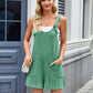 Lovelet Knotted Wide Strap Scoop Neck Overalls