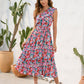 FULL SIZE Ruffled Printed One Shoulder Midi Dress