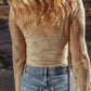 Surplice Cami and Lace Long Sleeve Cover Up Set