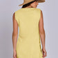 Mandy Side Slit Round Neck Tank and Shorts Sweater Set