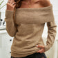 Devine Off-Shoulder Long Sleeve Sweater