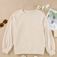 Round Neck Long Sleeve Sweatshirt