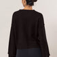HYFVE Round Neck Dropped Shoulder Ribbed Sweater