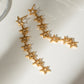 Stainless Steel Cutout Star Earrings