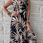 Printed Round Neck Mini Tank Dress