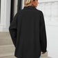 Collared Neck Long Sleeve Dropped Shoulder Shirt