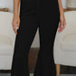 High-Low Bootcut Pants