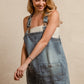 BiBi Washed Adjustable Strap Denim Overall Dress