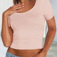 Devine Scoop Neck Short Sleeve T-Shirt