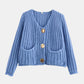 Button Down Long Sleeve Cardigan