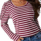 Full Size Striped Round Neck Long Sleeve T-Shirt