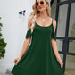 Ruffled Scoop Neck Mini Dress