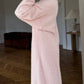 Fuzzy Open Front Solid Color Cardigan
