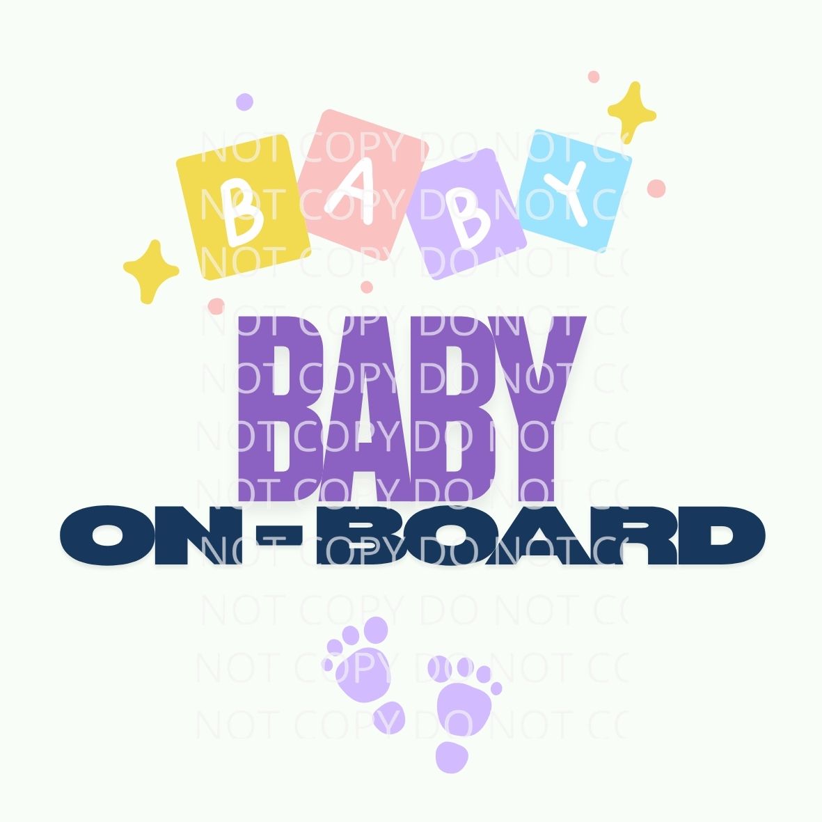 Baby On Board Digital Sticker Bundle | Round Car Decal Designs (PNG JPG PDF SVG PPTX)