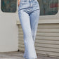 High Waist Straight Jeans with Pockets
