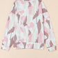 Printed Round Neck Dropped Shoulder Sweatshirt