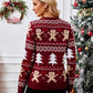 Gingerbread Round Neck Long Sleeve Sweater