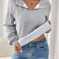 Perfee Half Zip Long Sleeve Hoodie