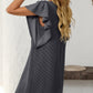 Mandy Ruffled Round Neck Short Sleeve Dress