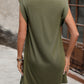 Round Neck Sleeveless Mini Dress