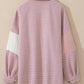 Color Block Houndstooth Collared Neck Shacket