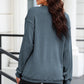 Full Size Heart Leopard Sequin Round Neck Sweatshirt