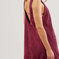 Mandy Round Neck Wide Strap Mini Dress with Pockets