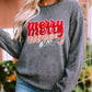 Full Size MERRY CHRISTMAS Round Neck Long Sleeve Sweatshirt