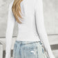 Notched Long Sleeve T-Shirt