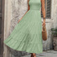 FULL SIZE Smocked Scoop Neck Sleeveless Tank Dress