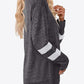 Striped Contrast Raglan Sleeve Top