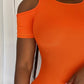 Plus Size Cold Shoulder Short Sleeve Mini Dress