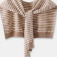 Striped Contrast Knit Wrap