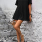 Round Neck Short Sleeve Blouse