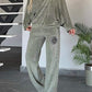 Full Size Boat Neck Long Sleeve Top and Pants Set