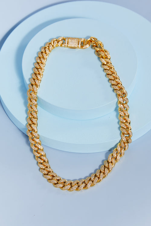 GNJ Brass Curb Chain Necklace *