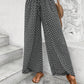 Tied Printed Wide Leg Pants