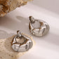 Stainless Steel Teardrop Shape Earrings