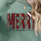 MERRY CHRISTMAS Round Neck Long Sleeve Sweatshirt